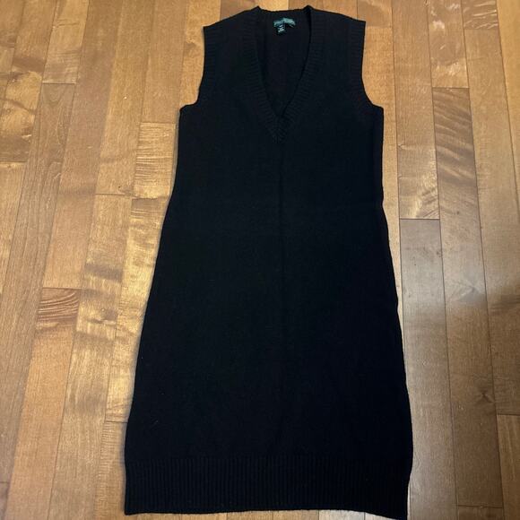 Lauren Ralph Lauren Cashmere & wool black dress size Large - Picture 13 of 14